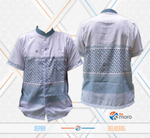 the moro - Baju Muslim Koko Pria CULTURE DOODLE ART 03 Lengan Pendek dan Panjang | Printing Sublime
