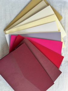 25 pieces Tri-fold Pocket Pink Wedding Invitation Cover Engagement XV Birthday Baptism Simple Invitations Envelope IC1602026