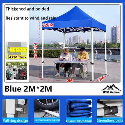 Heavy Duty Tent 3x6m Waterproof Camping Tent Outdoor Foldable Canopy for Car Parking Beach (2x2/2x3/3x4.5/3x6m)