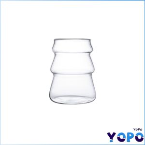 YoPo Creative Tree Shaped Coffee and Tea Glass Cups Heat Resistant Christmas Gift Mug