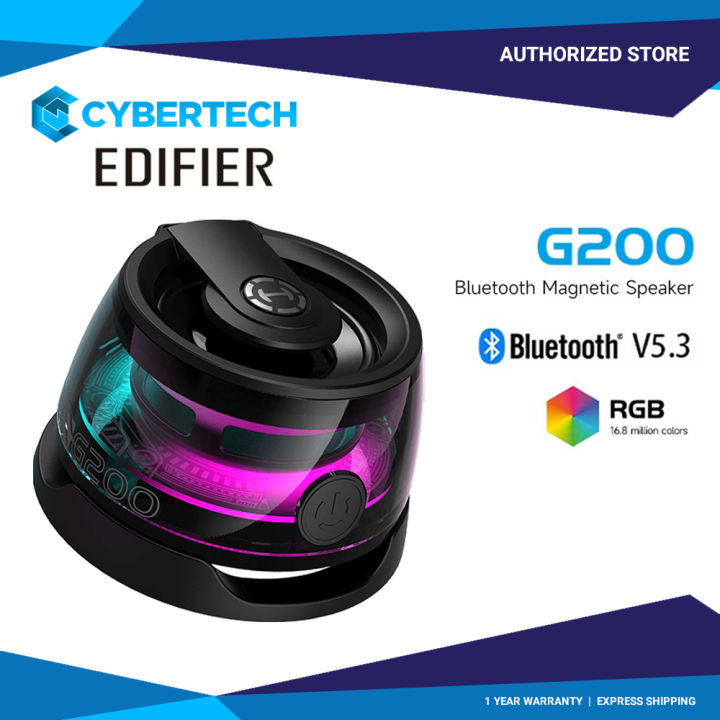Enceinte Bluetooth Magnétique G200 - Portable, Lumière RVB, Support Téléphone - Bluetooth 5.3, Son Surround 3D, IPX5, 6h Autonomie - Pour IPhone/Android