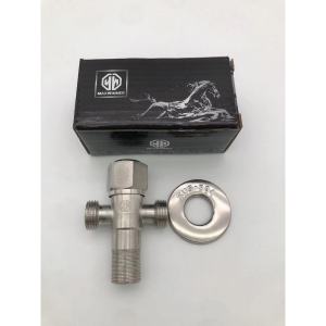 SUS304 Shattaf Set w/ 2-Way Angle Valve Chrome Finish Bathroom Accessories