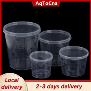 [COD] AqToCna Ship within 24 hours Plastic Paint Mixing Cup PP Hard Plastic Tune Paint Cup with Cover