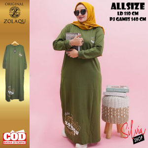GAMIS ZOLAQU TERBARU 2024 DRESS BUSANA BAJU GAUN MUSLIMAH WANITA KEKINIAN OFFICIAL STORE RESMI ZLQ