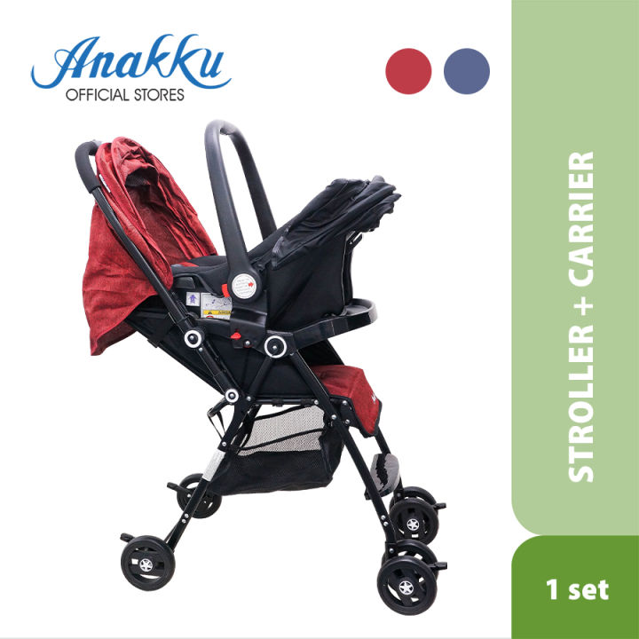 Anakku Travel System Stroller Baby Pushchair (Stroller+Carrier