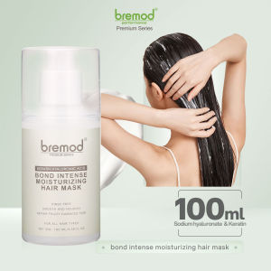Bremod Premium Hair Mask Keratin Hyaluronic ACID Bond Intense Moisturizing Rinse Free 100ml Deodorizing Odor Elimination BR-H041