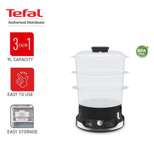 Tefal New Ultracompact Steamer 3 Tier (9L) - VC2048