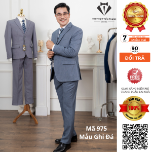 Bộ Vest Nam Trung Niên Cao Cấp Vest Việt Tiến Thành ( Khuyến Mại kỷ Niện 10 năm Thành Lập )