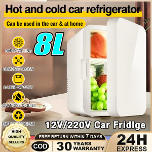 8L Portable Mini Fridge | Peti Sejuk Mini 8L Sesuai untuk Kereta & Rumah Dual Fungsi Sejuk & Panas