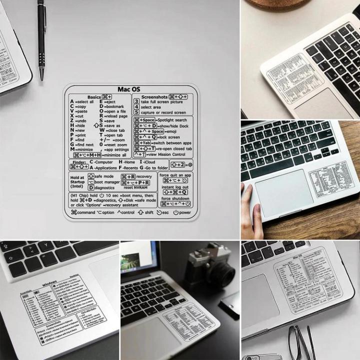 3PCS Windows PC Reference Keyboard Shortcut Sticker For Laptop ...