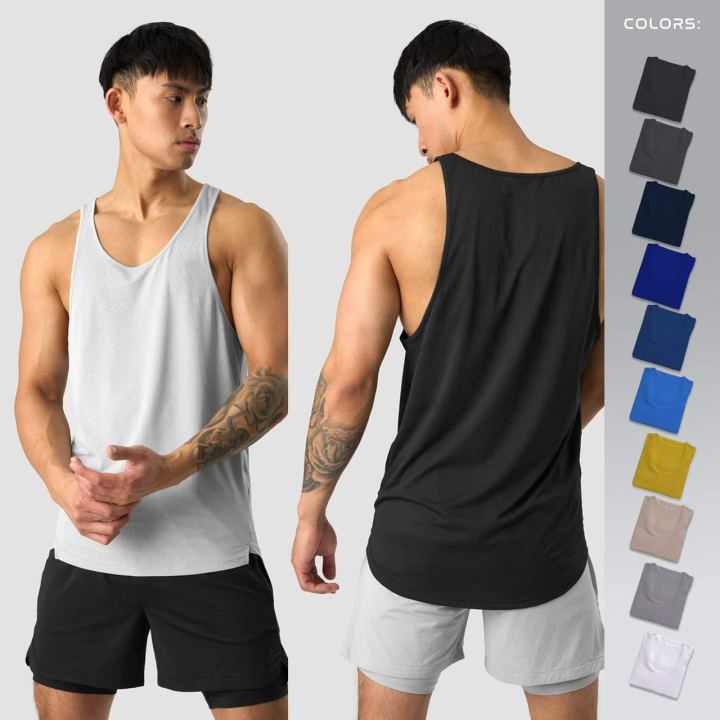 11 color plain sando for men‘s round neck tank tops | Lazada PH