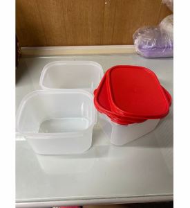 Tupperware Red Cap Box Combo Set x3 #Food #Storage