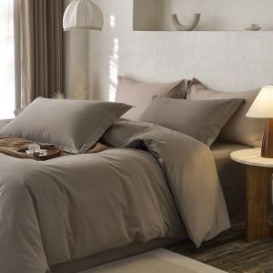 WEICH 980TC Double-Sided Solid Color Bedsheet Set With Quilt 100% Cotton Bedding Set Single/Queen/King Size