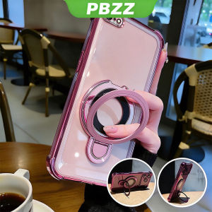 Ốp lưng PBZZ cho iPhone 6p 6s 6 Plus 6sp chất liệu silicon mềm chống sốc thiết kế mới kiểu dáng đẹp có túi khí trong suốt màu hồng dễ thương kèm giá đỡ dành cho các bạn nữ mã sản phẩm SJUZJ02.