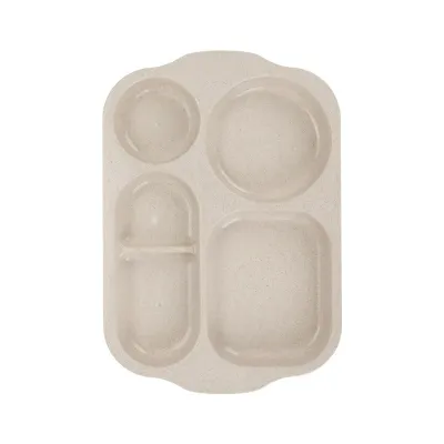 Divided Portable Picnic Tray Portion Control Plate Healthy Eating For Kindergarten Kids Dinner Plate Pinggan Makan Budak
