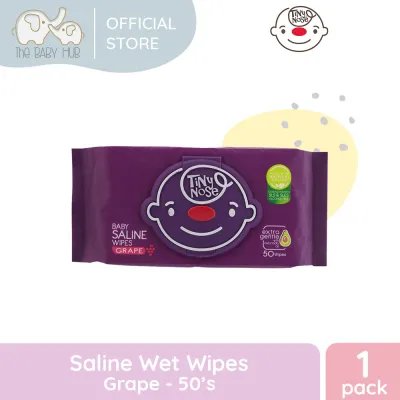 Tiny Nose Saline Wet Wipes (Grape)