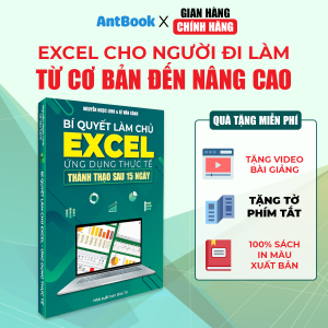 Sách Excel Tin Học Văn Phòng Ứng Dụng Thực Tế In MàuTặng Video Hướng Dẫn + File Thực Hành