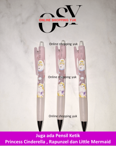 PENSIL PILOT OPT SHAKER DISNEY PRINCESS CINDERELLA RAPUNZEL LITTLE MERMAID. MECHANICAL PENCIL LIMITED EDITION. MADE IN JAPAN.