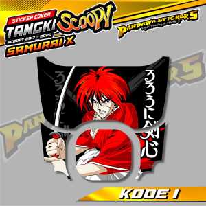 STICKER TANGKI HONDA SCOOPY 2017-2020 SAMURAI STYLE