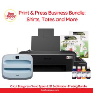 Print & Press Business Bundle: Shirts Totes More - Easypress 3 & Epson L121 Sublimation Printer
