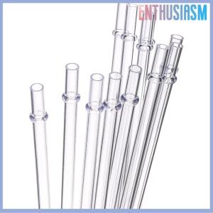 【Enthusiasm】🌟🌟【Hot Sale】🎈 10 Pcs White Glitter Plastic Straw 9 Inches Long Reusable Hard Drinking Straws For Tumbler Mug Cup Bottle
