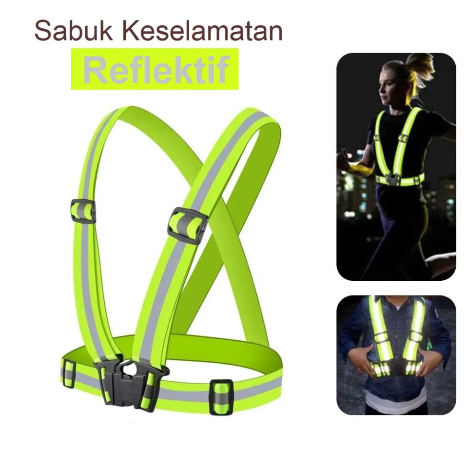 Safety Reflective Strap Vest Jual Safety Reflective V Vest