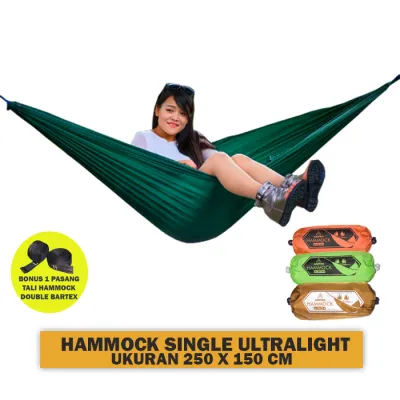 Hammock Single Ultraligth 250 x 150 cm - Hammock Aimpro Ayunan Gantung hammock Ultralight Murah Camping Hiking Outdoor