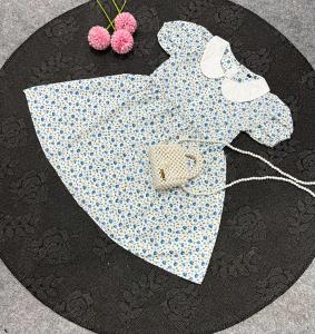 Jimmedy.id - Dress Anak Perempuan Bunga Bahan Katun Untuk Anak Usia 3-7 Tahun