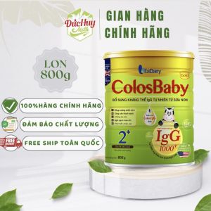Sữa non Colosbaby Gold 0+/1+/2+ igG 1000 Lon 400_800g (Bổ sung kháng thể IgG tự nhiên từ sữa non)