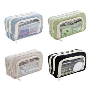 High Capacity Pencil Case Multi Compartments Pen Bag Multi Layered Pen Pouches Marker Pen Organizers for Student Adult