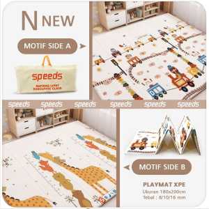 SPEEDS 180x200x16-20mm Playmate Bayi Karpet Lipat Playmat Foldable High Quality Bayi XPE LX 027-23