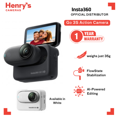 Insta360 Go 3S 64GB/ 128GB Tiny Mighty Action Camera - Henry's Camers PH