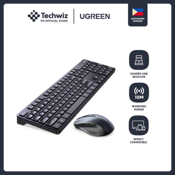 [Techwiz] UGREEN Wireless Keyboard and Mouse Combo US - PH | Lazada PH