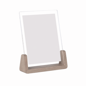 MINUTE U Shape Photo Frame Acrylic Transparent Wood Pictures Frame Home Modern Decoration Walnut/Beech Photo Props