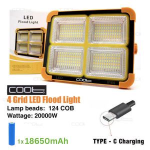 <COOL> SUPER BRIGHT 20000W Solar Camping Light Outdoor Waterproof Emergency Lamp 9000mAh Battery Type-C