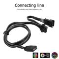 PHANTEKS 4Pin RGB Connector Cable 60cm PC Case Fan LED Strip Extension Cord. 