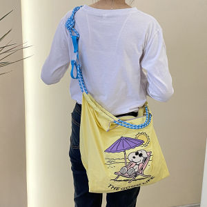 Cartoon Student Shoulder Bag Female Embroidery Large Capacity