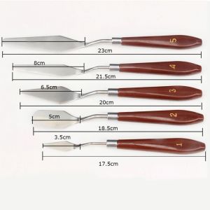 BỘ 5 Chiếc Bay Vẽ Bay Đắp Tranh Xẻng Lấy Màu Trộn Màu Làm Bánh -RA888