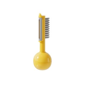 CHENJIE 2 in 1 Tumbler Vegetable Peeler with Cleaning Brush Upright Fruit Planer Portable Ergonomic Handle Fruit Grater Potato