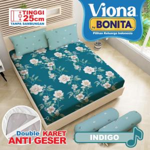 [NEW] VIONA T25 - Sprei Viona By Bonita Queen Tinggi 25cm (160x200) BY BONITA Ada Karet Anti Slip Terlaris Pilihan