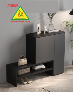 Tủ đựng giày bằng gỗ có ghế ngồi ATG307 - Nội thất lắp ráp
