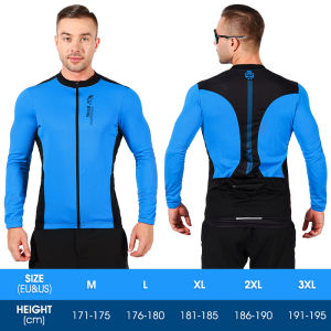 WEST BIKING Cycling Jersey Men Long Sleeve Bicycle Clothing Quick Dry Riding Clothes Breathable Bike SportsWear