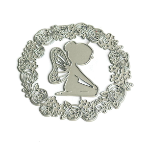 Butterfly Girl Die Cut Decorative Embossing Paper Die Carbon Steel Cutting Dies For Card Making Scrapbooking Bookmarks