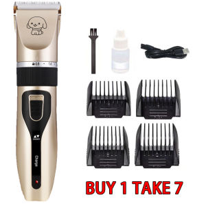 XUNDD Pet Hair Razor Clipper USB Rechargeable Razor Trimmer Grooming Kit Waterproof Low-noise Electrical Shaver Set Pet Cat Dog Hair Clipper Razor for dogs shihtzu razor for pet grooming