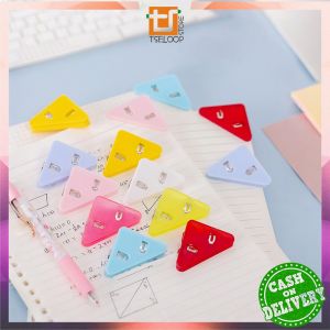 OFM-A119 Paper Clip Segitiga Warna Warni aesthetic Klip Sudut Jepitan Buku Akrilik / Penjepit Kertas