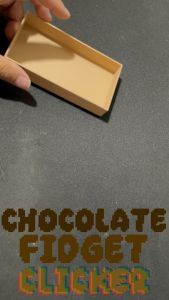 PixelBlock3D Chocolate Box Fidget Clicker Anxiety Choco Caramel Sweets Clicky