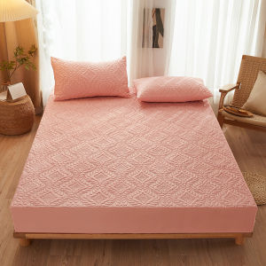 Quilted Waterproof Mattress Protector Cover Elastic Fitted Sheet Style Double Bed Protection Pad Twin Queen King 140 160x200cm