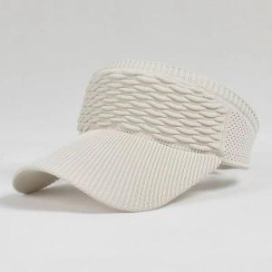 Topi Senam Wanita Summer Zumba Topi Knit Visor Sport Baseball Rajut Katun Sepeda Pantai Sunshade