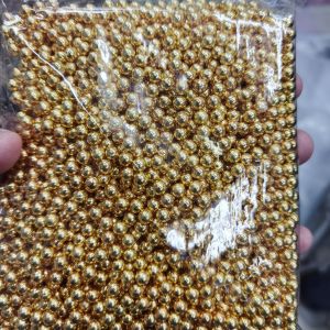 MUTIARA TINDIK MUTIARA PAKU WARNA GOLD EMAS TUA UKURAN 8MM KUALITAS AA PER BUNGKUS BESAR ISI 400 AN GRAM