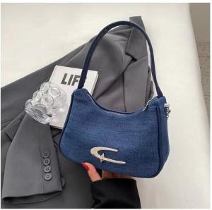 Tas Bahu Cewek Kasual Denim Crossbody Bag Cewek Kekinian Kanvas 240152 4015 72096